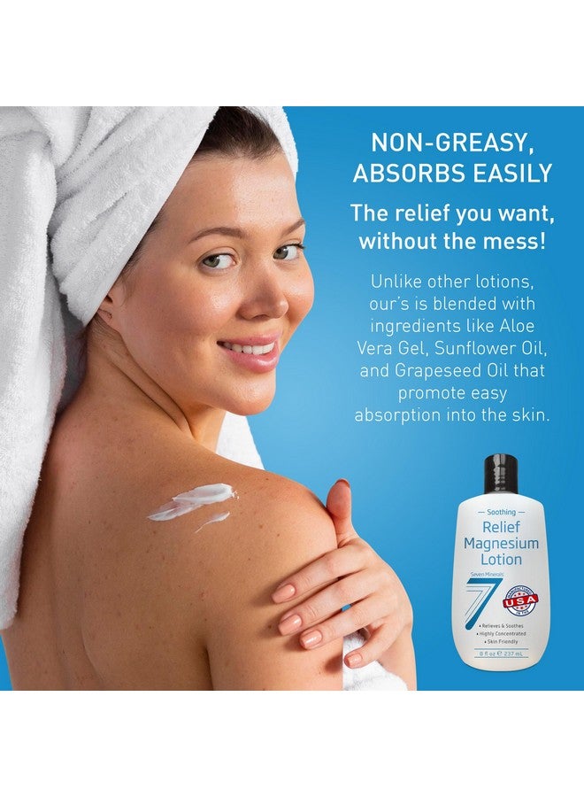 سيفين مينيرالز لوشن المغنيسيوم من سيفين مينرالز للنوم، راحة مُهدئة واسترخاء - تركيز عالٍ من المغنيسيوم لنوم أفضل، وعناية أفضل بالقدمين والمفاصل. لوشن غير دهني بمكونات لطيفة على البشرة - 236 مل - Image 5