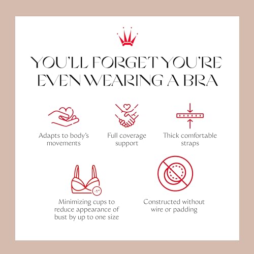 Triumph Essential Minimizer Bra for Women - Full-Coverage Underwire Bra, Natural Shaping - Vanille, 36D - Image 5