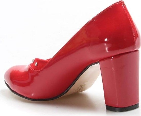 Fast Step Women's Red Patent Leather High Heel Shoes 961za556  - Image 3