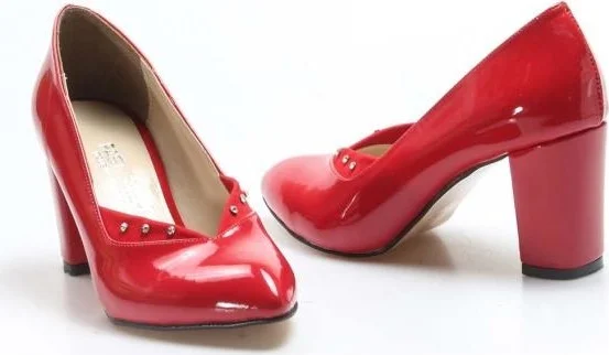 Fast Step Women's Red Patent Leather High Heel Shoes 961za556