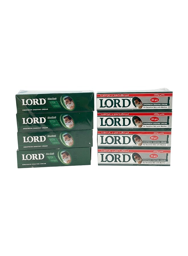 LORD Emofresh Menthol Shaving Cream 55g – Cooling, Smooth Lather