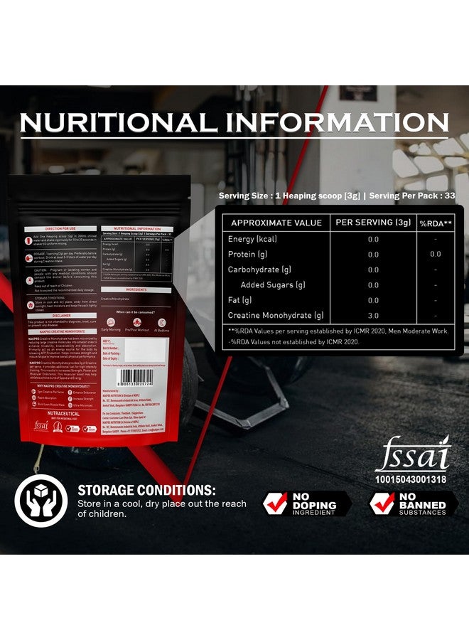 Nakpro Gold 100% Whey Protein Concentrate, 1 Kg Chocolate with 100g Creatine - Unflavored | Easy Mixing, Low Carbs, Easy Digesting Whey Protein Supplement Powder (Combo Pack) - Image 2