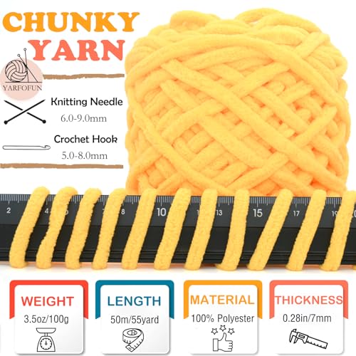 YARFOFUN Chunky Chenille Yarn for Crocheting,White Fluffy Velvet Plush Yarn Thick Soft Chunky Chenille Yarn Baby Blanket Yarn for Crocheting Knitting Beginners 100g(White) - Image 2