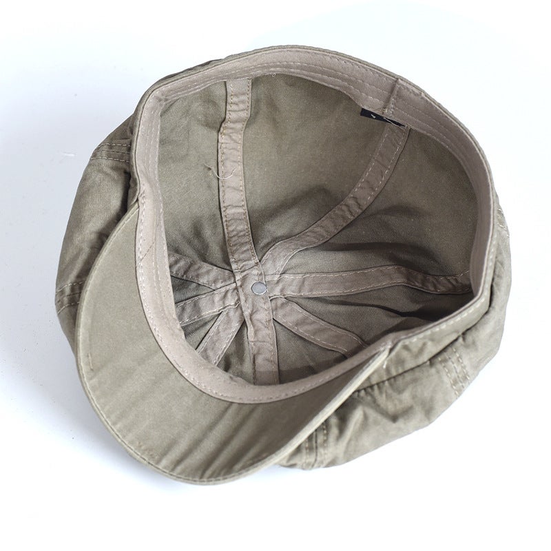 Men's Cotton Beret Cap with Adjustable Fit - Image 5