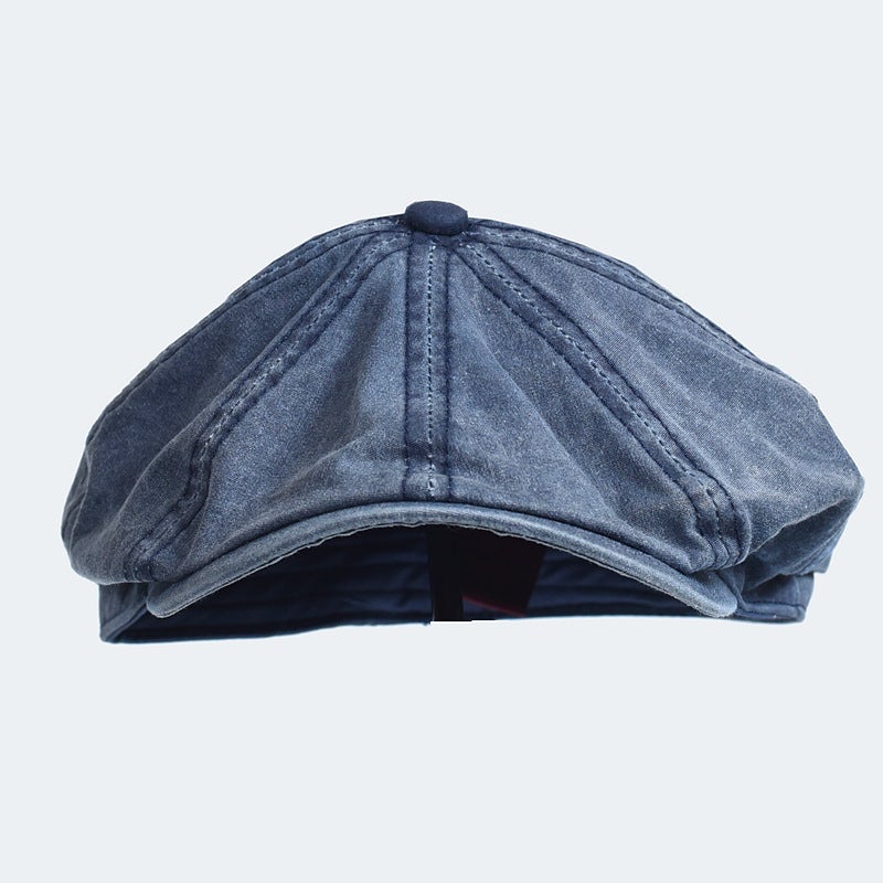 Men's Cotton Beret Cap with Adjustable Fit - Image 3