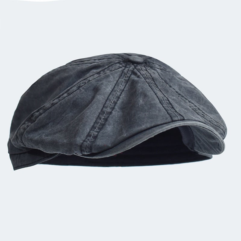 Men's Cotton Beret Cap with Adjustable Fit - Image 2