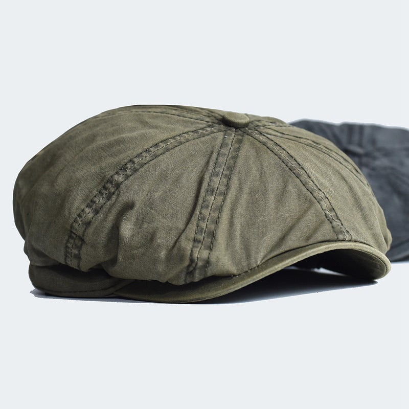 Men's Cotton Beret Cap with Adjustable Fit - Image 1