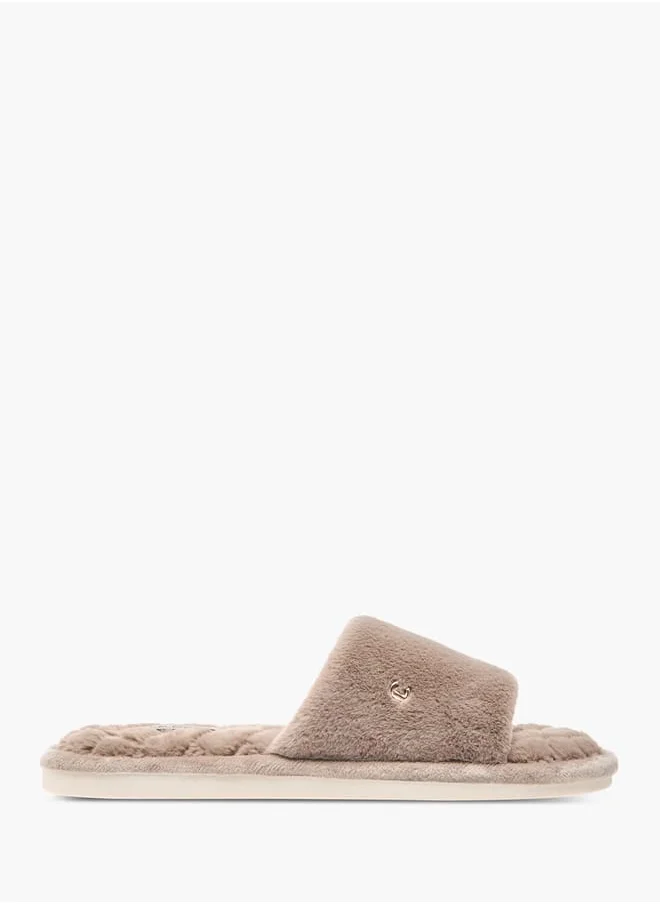 لو كونفورت Womens Quilted Slip-On Bedroom Slippers