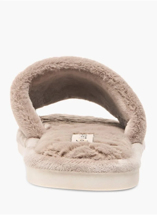 لو كونفورت Womens Quilted Slip-On Bedroom Slippers