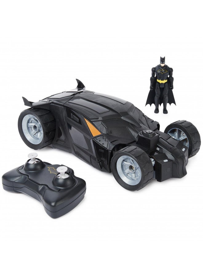 DC Comics, Batman Batmobile Remote Control Car, Easy to Drive, Compatible with Batman Figures, Kids Toys for Boys and Girls Ages 4 and Up - Image 1