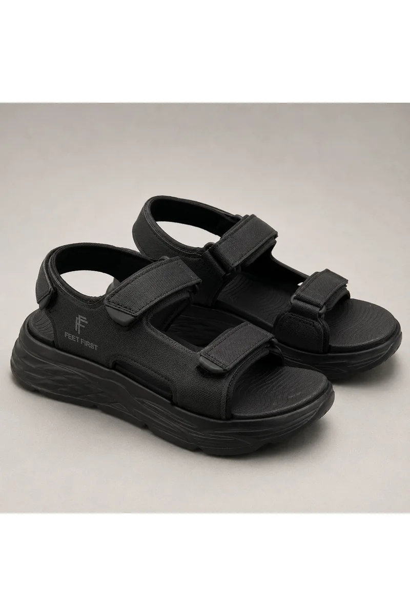 Feet First Men’s Sports Sandals with Adjustable Velcro Straps – Lightweight Comfort Outdoor Walking Sandals