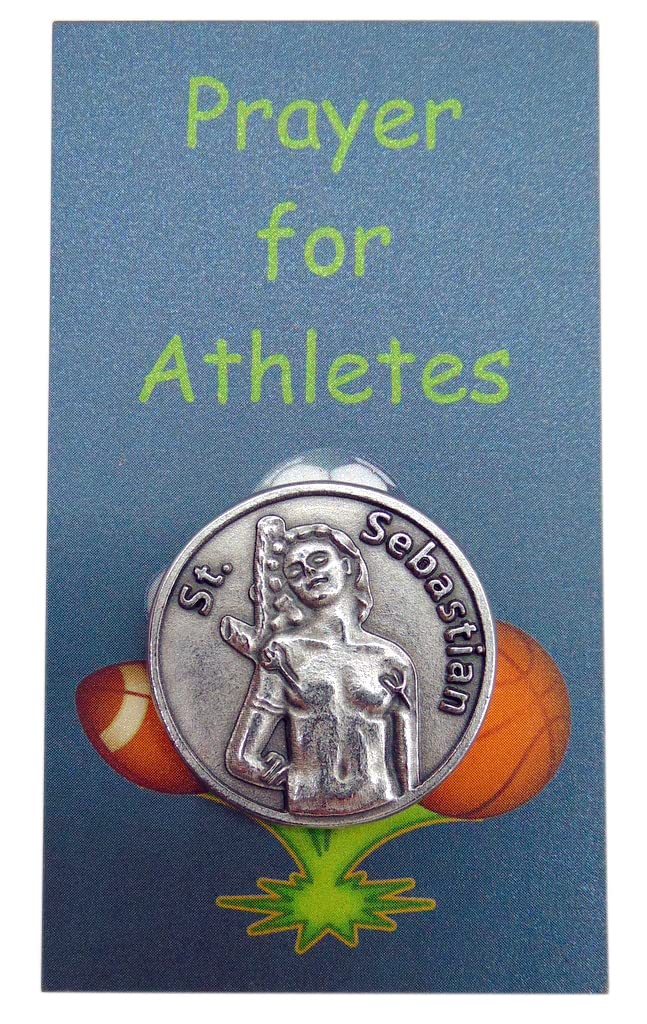 Westmon Works St Sebastian Athletes Prayer Set for Kids that Play Sports with Metal Token and Saint Holy Card - Image 2