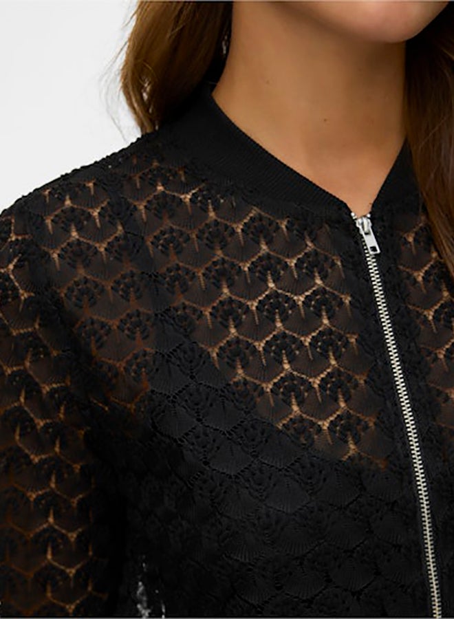 VERO MODA Vmbecca Ls Bomber Lace Top Jrs - Image 4