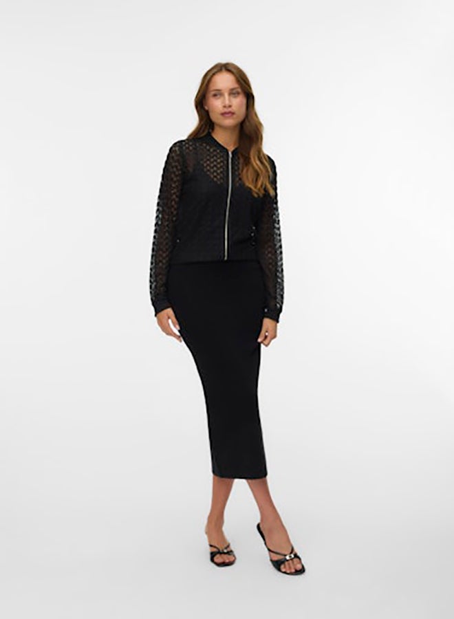 VERO MODA Vmbecca Ls Bomber Lace Top Jrs - Image 1