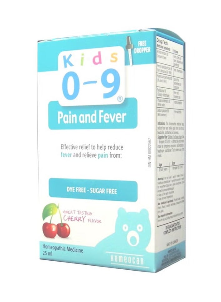Kids 0-9 - Pain & Fever Drops 25ml - Image 1