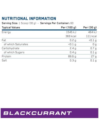 Beef XP Clear Protein Isolate - Blackcurrant - (1.8 Kg) - view 2