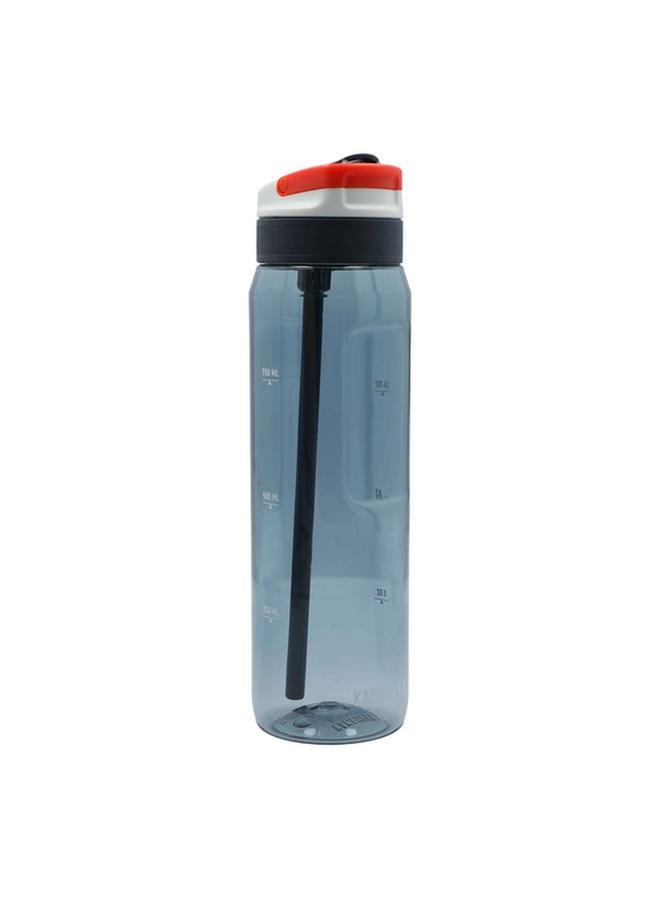 Kambukka Lagoon Gourd Leak-Proof Water Bottle with Straw Transparent Blue 1 Liter - Image 3