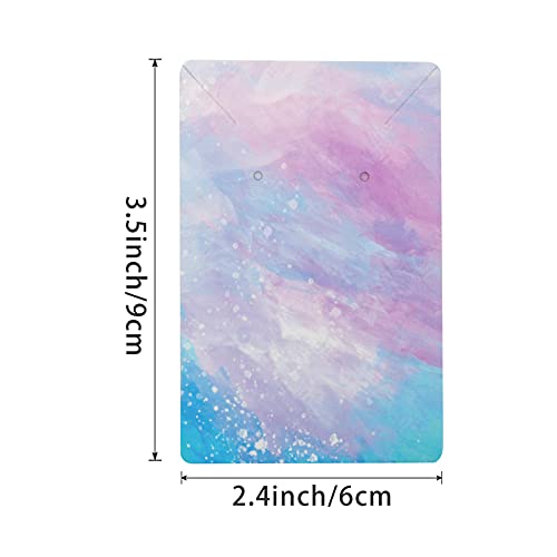 Lamantery Clouds Necklace Card Earring Cards for Display Jewelry Display Hanging Card Hang Tag 100Pack 3.5“ x 2.4" - Image 2