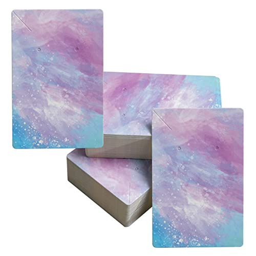 Lamantery Clouds Necklace Card Earring Cards for Display Jewelry Display Hanging Card Hang Tag 100Pack 3.5“ x 2.4" - Image 1