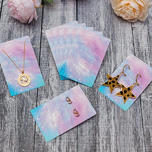 Lamantery Clouds Necklace Card Earring Cards for Display Jewelry Display Hanging Card Hang Tag 100Pack 3.5“ x 2.4" - Image 3