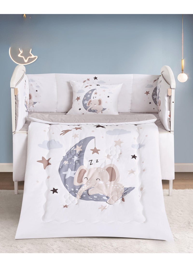 مفرش حواجز سرير اطفال  5 قطع صيفي سرير مقاس 70*130سم