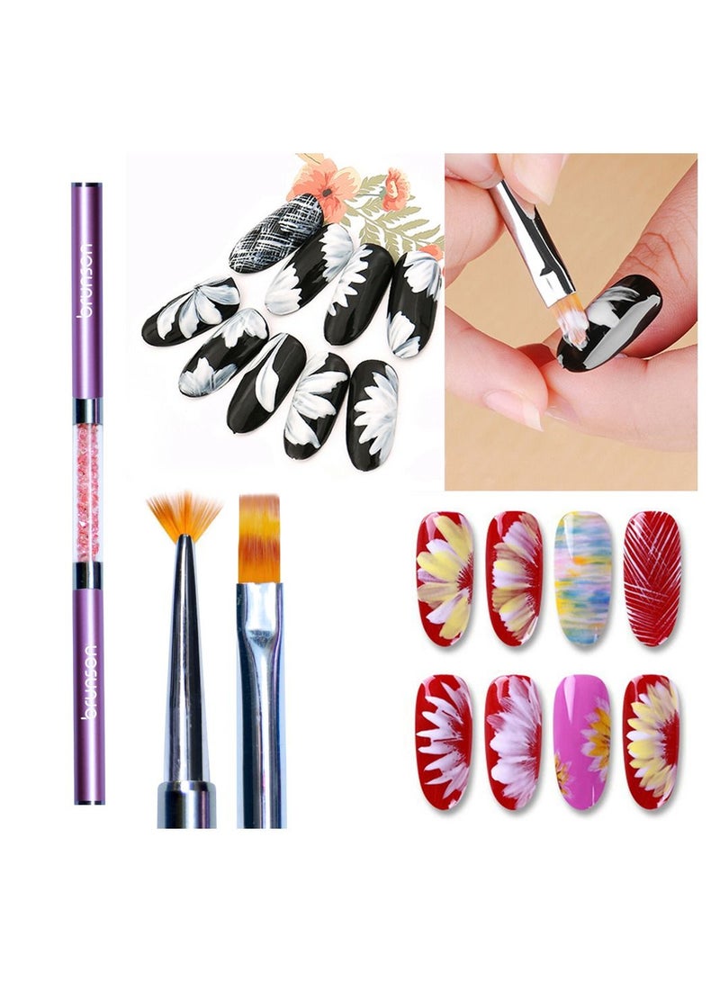 brunson Nail Art Liner Brushes Dotting Painting Drawing Brush Pen BNOBP01 - Image 3