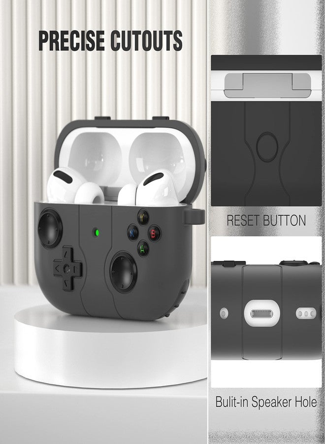 Valkit Compatible Airpods Pro 2nd/1st Generation Case with Cleaner Kit, Game Player Design Airpod Pro 2 Case 2022/2023 Soft Silicone iPods pro 2 Protective Cases for Airpods Pro Gen 2/1 Charging Cases - Image 4