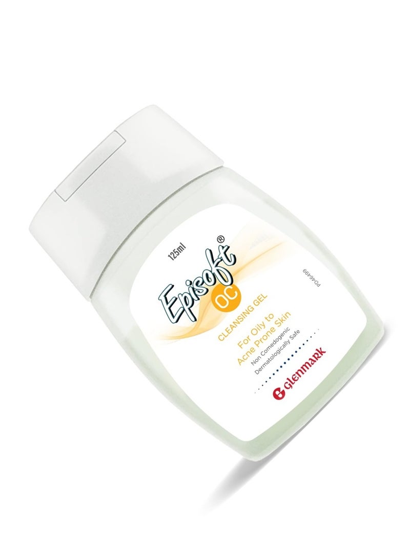 إيبيسوفت جل التنظيف Episoft OC للبشرة الدهنية | للبشرة الدهنية، المختلطة والعادية | غسول يومي للوجه | منظف للبشرة المعرضة لحب الشباب | موصى به من قبل أطباء الجلدية | مناسب للرجال والنساء | 125 مل - Image 4