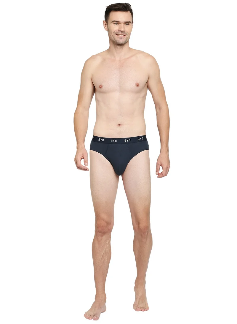 BYC MEN'S COTTON BRIEF - NAVY BLUE