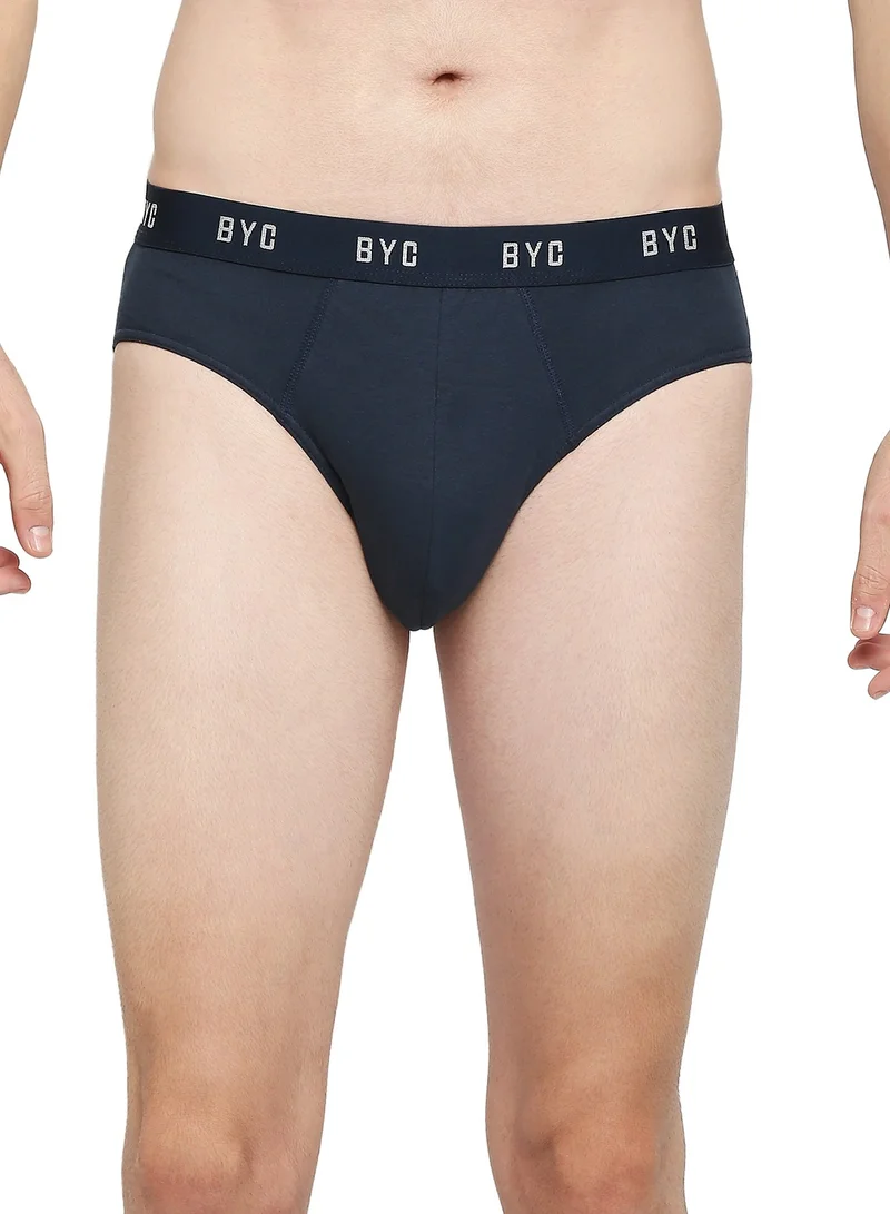 BYC MEN'S COTTON BRIEF - NAVY BLUE