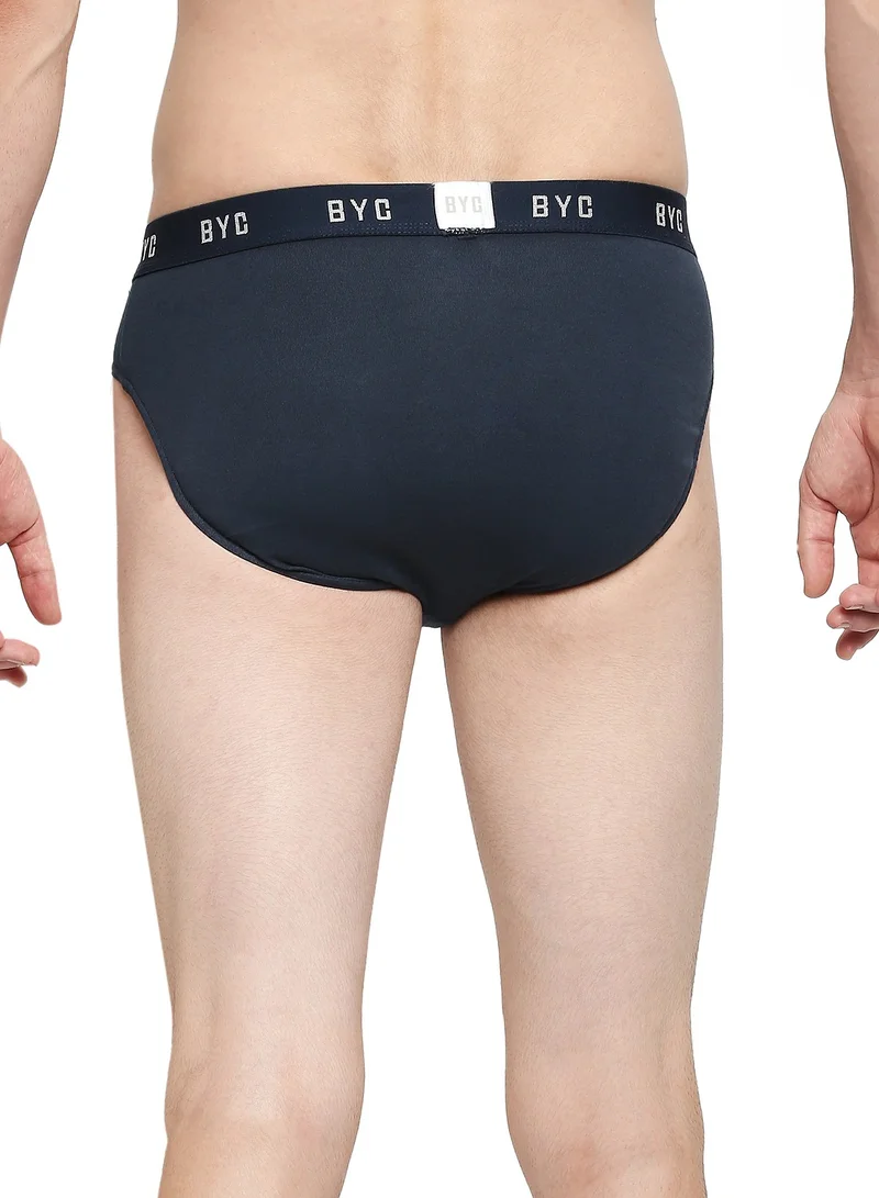 BYC MEN'S COTTON BRIEF - NAVY BLUE
