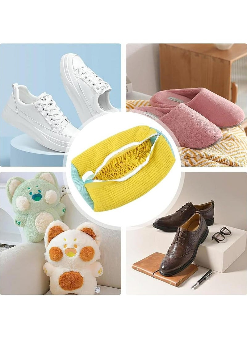 Oasisgalore - Reusable Shoe Washing Bag for Washer and Dryer - Sneaker Cleaning Bag (Yellow) - Image 1