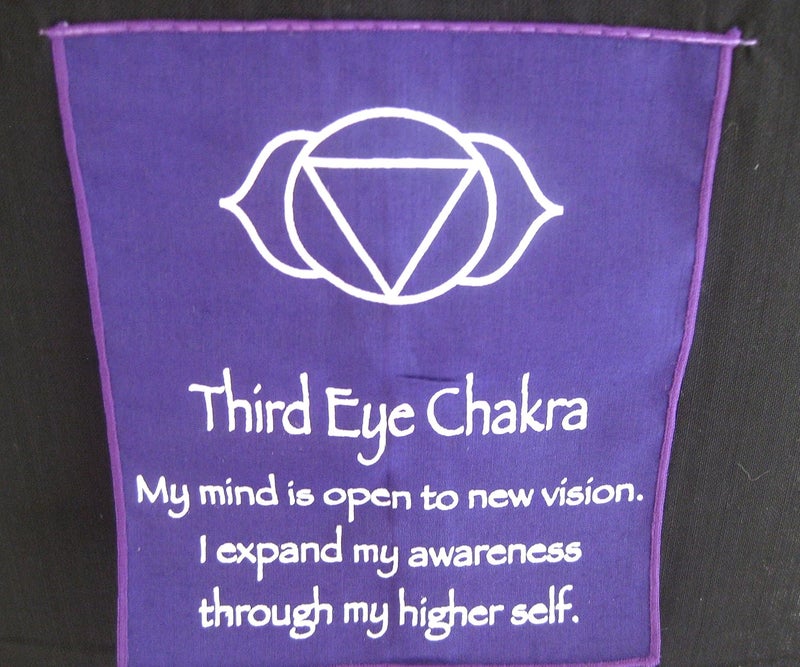OMA OMA 7 Chakra Meditation Wall Hanging Banner Prayer Flag Tibetian Buddhist Healing Balance Hanging  Large 60 Long  - Image 4