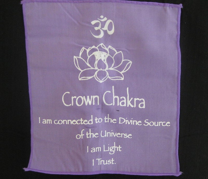 OMA OMA 7 Chakra Meditation Wall Hanging Banner Prayer Flag Tibetian Buddhist Healing Balance Hanging  Large 60 Long  - Image 3