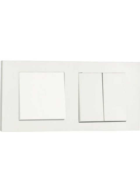 Grano White Set of 2 Switch + Commutator