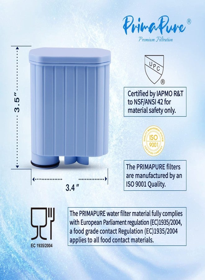 PrimaPure عبوة من فلترين بديلين لماكينة قهوة الإسبريسو PrimaPure، متوافقة مع Philips Saeco AquaClean CA6903، حاصلة على شهادة NSF/ANSI 42 من IAPMO RT - Image 3