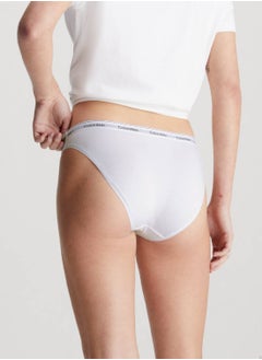 CALVIN KLEIN Women's 3 Pack Low Rise Bikini Briefs -  cotton stretch blend, Black  - Image 3