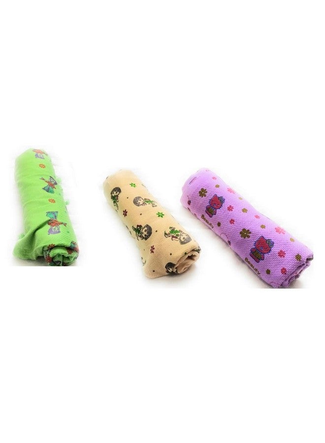 كوتون كليرز منشفة حمام قطنية مطبوعة برسوم كرتونية متعددة الألوان (مقاس 30×60، عبوة من 4 قطع_XA117 - Image 2