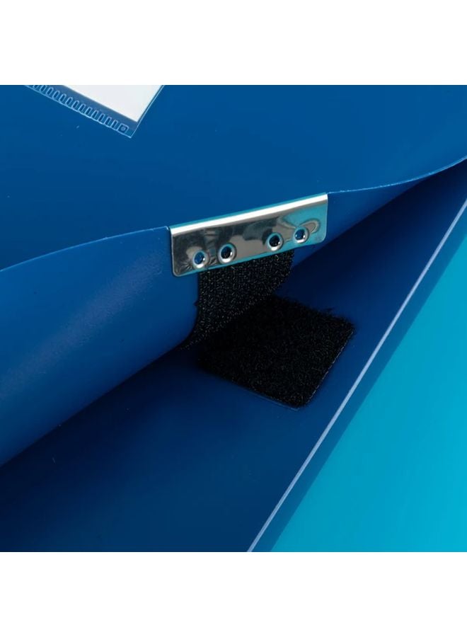 Blue 11 Pcs A4 Plastic File Folders with Metal Clasps 5 5cm Width Document Organizer - Image 5