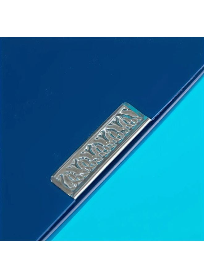Blue 11 Pcs A4 Plastic File Folders with Metal Clasps 5 5cm Width Document Organizer - Image 4