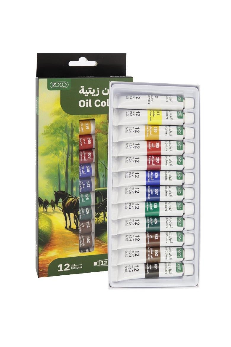 Color Set Oil Color Assorted Color12 Colors 12.00 m