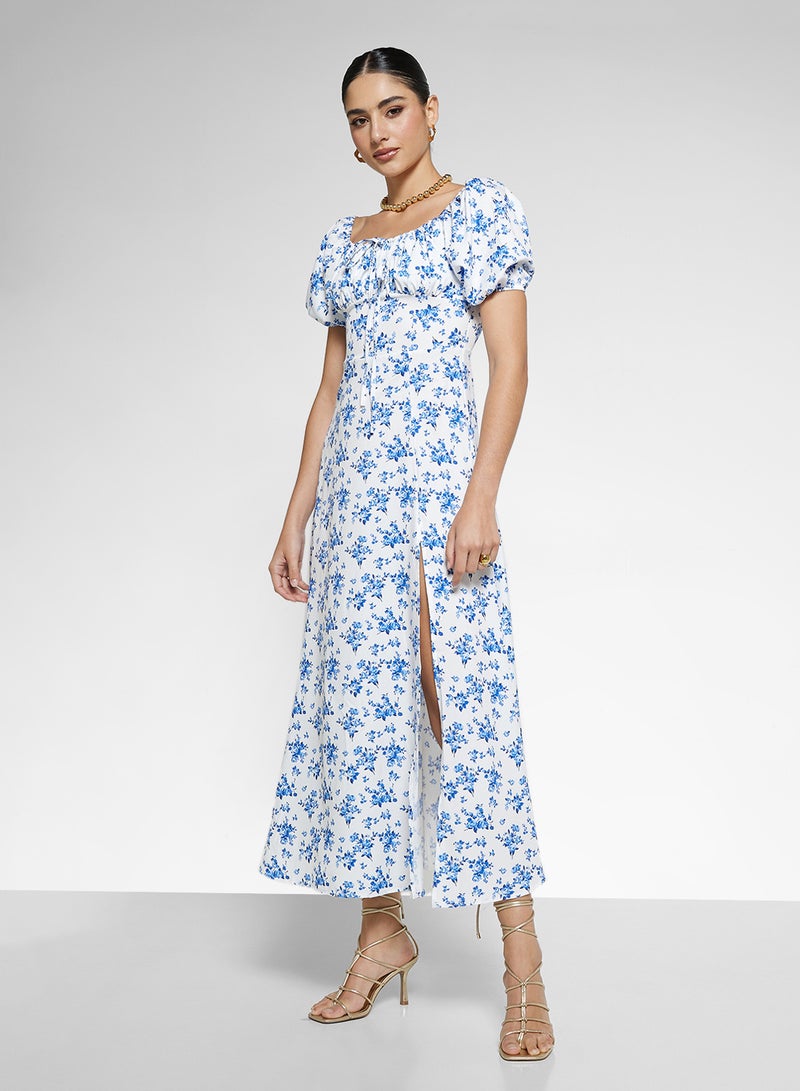 Ginger Floral Print Midi Dress  - Image 1