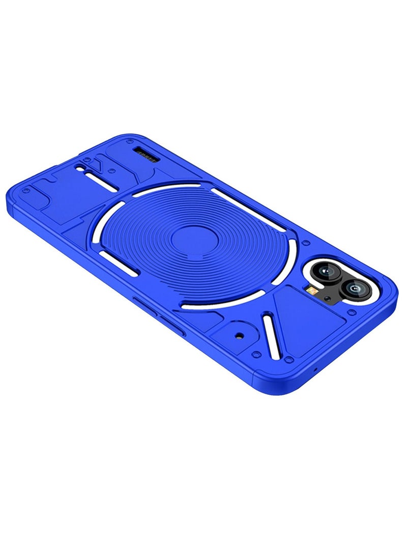 Nothing Phone 1 Case Cover Ultra-Slim PC Anti-Scratch Shockproof Protective Scratch Resistance Back Cover Accessories Protection Compatible with Nothing Phone 1 [3 in 1] - Blue - Image 1