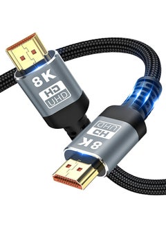 8K HDMI 2.1 Cable , Sweguard Ultra HD High Speed 48Gpbs 8K60 4K120 144Hz eARC HDR10 4:4:4 HDCP 2.2 & 2.3 Dolby Compatible with PS5/ Fire TV/Roku TV/Playstation 5/Xbox Series X/Samsung/Sony/LG