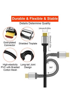 HDMI 8K HDMI 2.1 Cable , Sweguard Ultra HD High Speed 48Gpbs 8K60 4K120 144Hz eARC HDR10 4:4:4 HDCP 2.2 & 2.3 Dolby Compatible with PS5/ Fire TV/Roku TV/Playstation 5/Xbox Series X/Samsung/Sony/LG  - Image 3