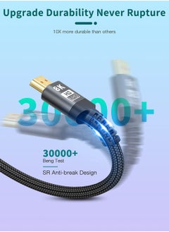 HDMI 8K HDMI 2.1 Cable , Sweguard Ultra HD High Speed 48Gpbs 8K60 4K120 144Hz eARC HDR10 4:4:4 HDCP 2.2 & 2.3 Dolby Compatible with PS5/ Fire TV/Roku TV/Playstation 5/Xbox Series X/Samsung/Sony/LG  - Image 4