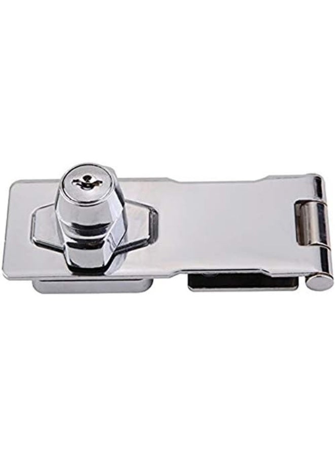 NJM Keyed Clasp Hasp Staple Door Lock 4 Inch Heavy Quality- 3 Pcs - Image 3