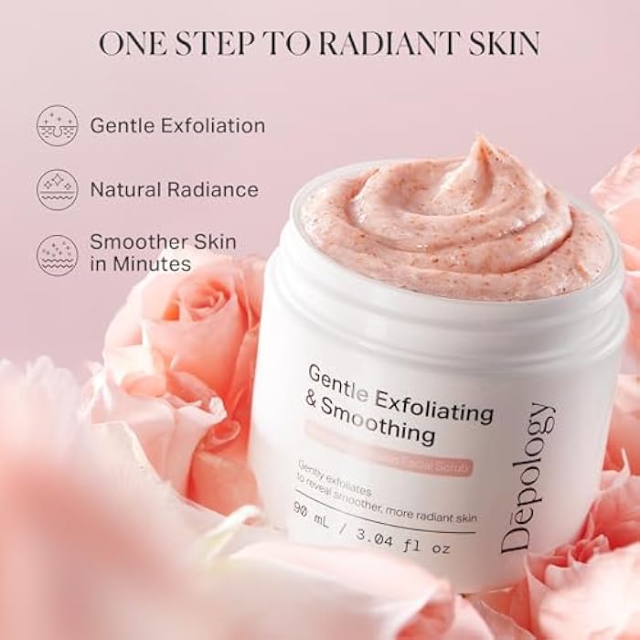 depology Microdermabrasion Facial Scrub – Exfoliator Face Polish with Walnut Shell, Jojoba & Botanical Oils for Radiant, Smooth Skin – Face Exfoliator Gentle Pore Refining for Dull or Uneven Texture - Image 2