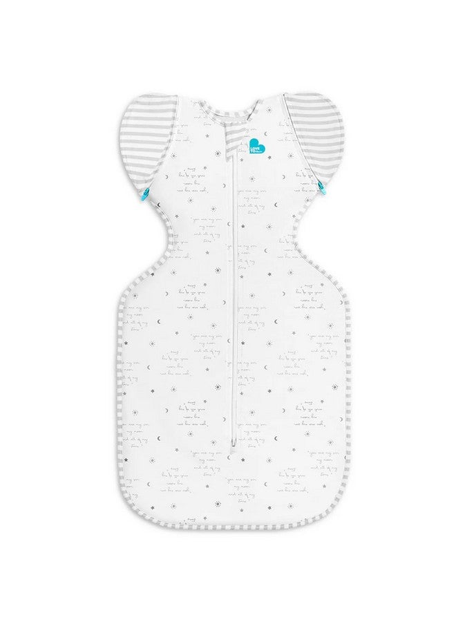 Love to Dream Swaddle UP Transition Bag, Gentle Arms-Up Transition Swaddle, 0.2 TOG Lightweight Cotton, Zip-Off Wings, Ideal for Warm Temperatures 75-81°F, Baby Essentials, You Are My Grey, 19-24 lbs - Image 1