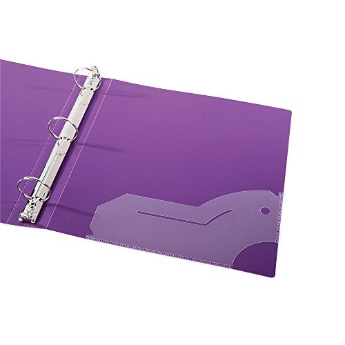 Filexec 3-Ring Binder, 1", Neon (50573-64970) - 12 Pack, Blue, Hot Pink, Purple, Green - Image 4